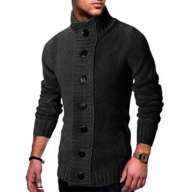 Men's Sweater Cardigan Autumn And Winter New Single-Breasted Fashion Knitted Casual Large Size Cardigan