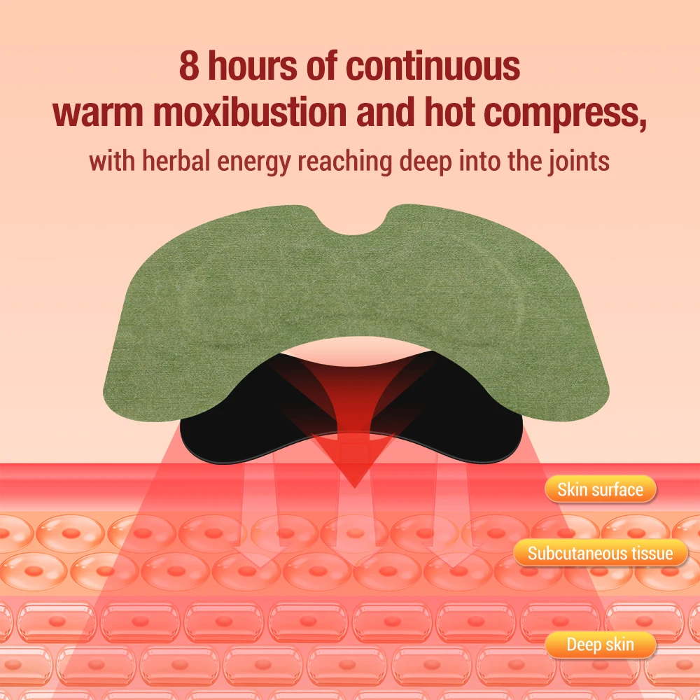 12pcs Wormwood Knee Patch Pain Relieving Herb Sticker Health-Care Paste for Sports Joint Injuries Lumbar Vertebrae Relieve Pain varicose veins patch