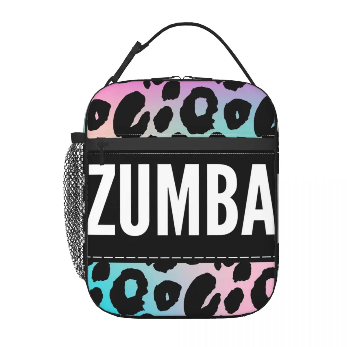 

Leopard Zumbas Insulated Lunch Bag for Work School Dancer Dance Resuable Thermal Cooler Bento Box Women Children