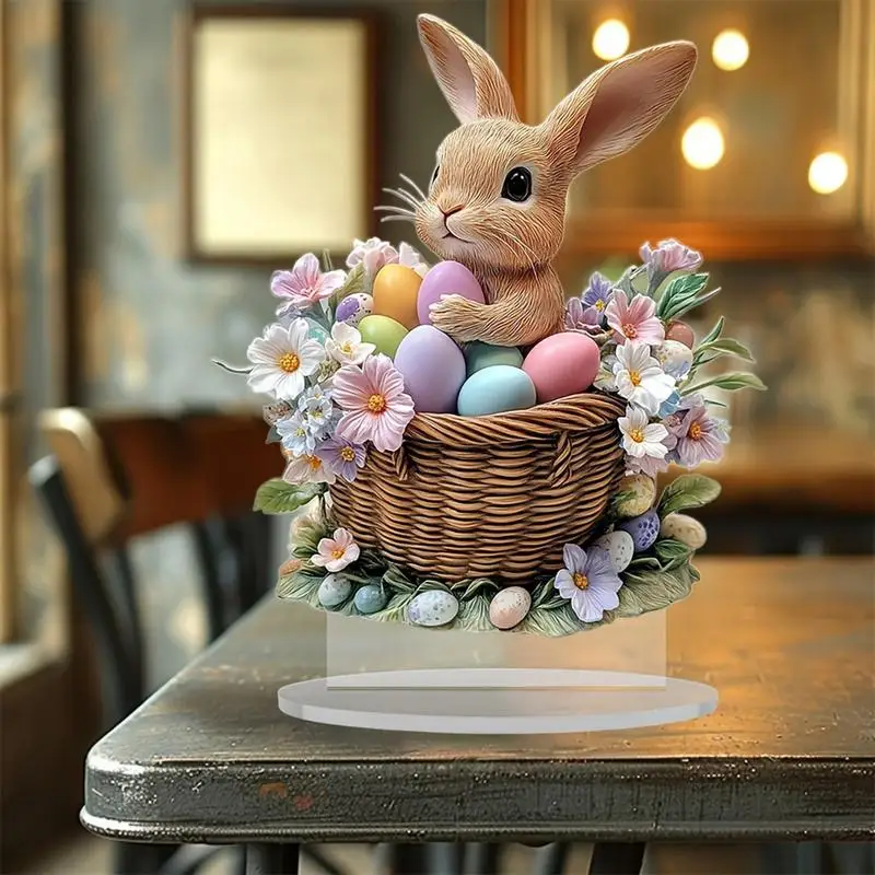 Easter Bunny Acrylic Table Decoration Sign