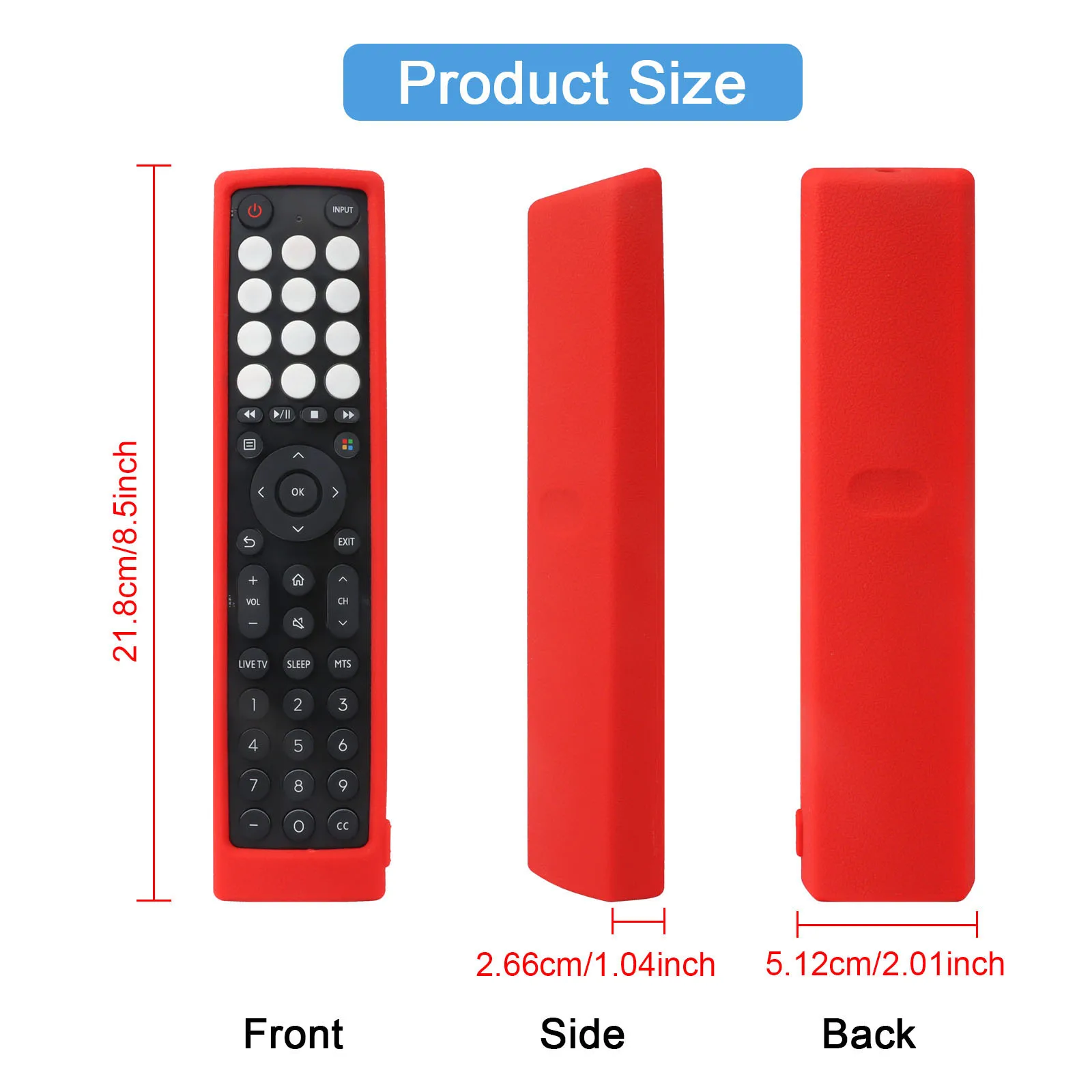 Enhanced Silicone Anti-Slip Protective Remote Control Case