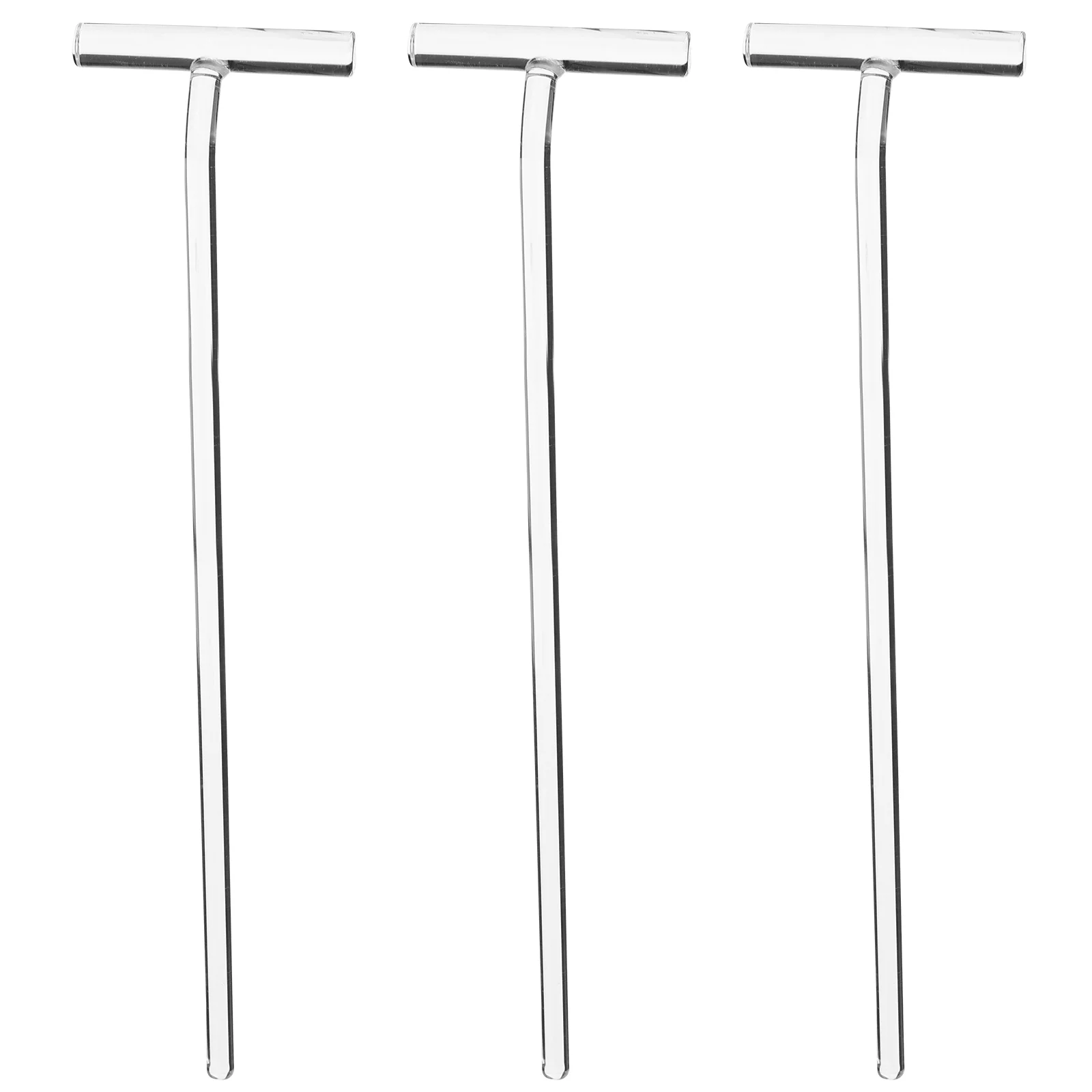 3pcs Equipment Cell Spreaders Glass Sticks Laboratory Coating Rods Laboratory Tools