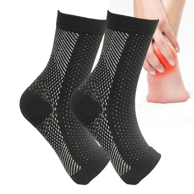 

Toeless Neuropathy Socks For Women Men 1Pair Soothe Compression Socks For Neuropathy Pain Ankle Brace Plantar Swelling Relief