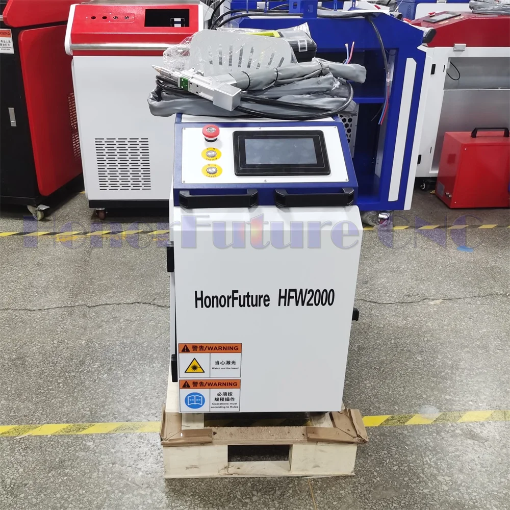 1000W Handheld Small 4 In 1 Fiber Laser Welding Cleaning Cutting Machine With Hanli Chiller 3