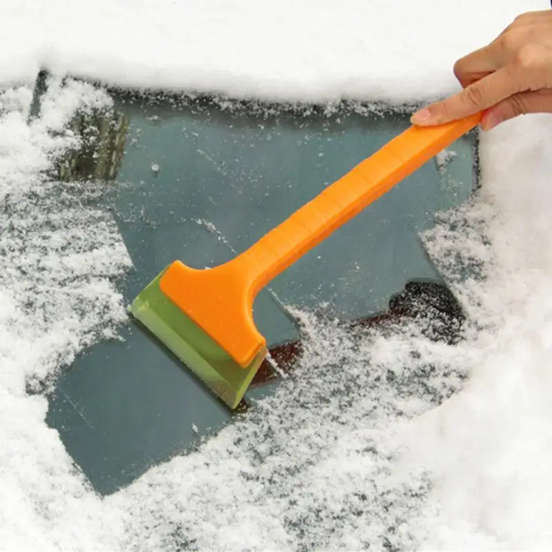 Car Glass Ice Scrapers Handheld Window Snow Removal Shovel for Vehicle Long Handle Ice Scrapers for Truck SUV RV Convertible Car