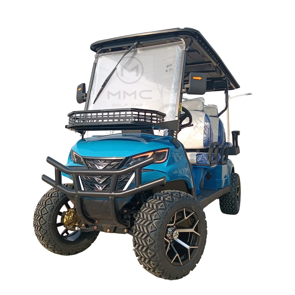 Miglior Prezzo 72V Batteria Al Litio 7000W Sollevato Buggy Golf Car 4 Ruote 6 Posti Solar Golf Scoter 4 + 2 Posti Off Road Carrello Da Golf Elettrico