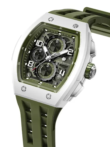 TSAR BOMBA New TB8204 Watch for Men Japan Quartz Chronograph 50M Waterproof Wristwatch Fashion Sport Clock Male Luxury Mens Gift - Image 8