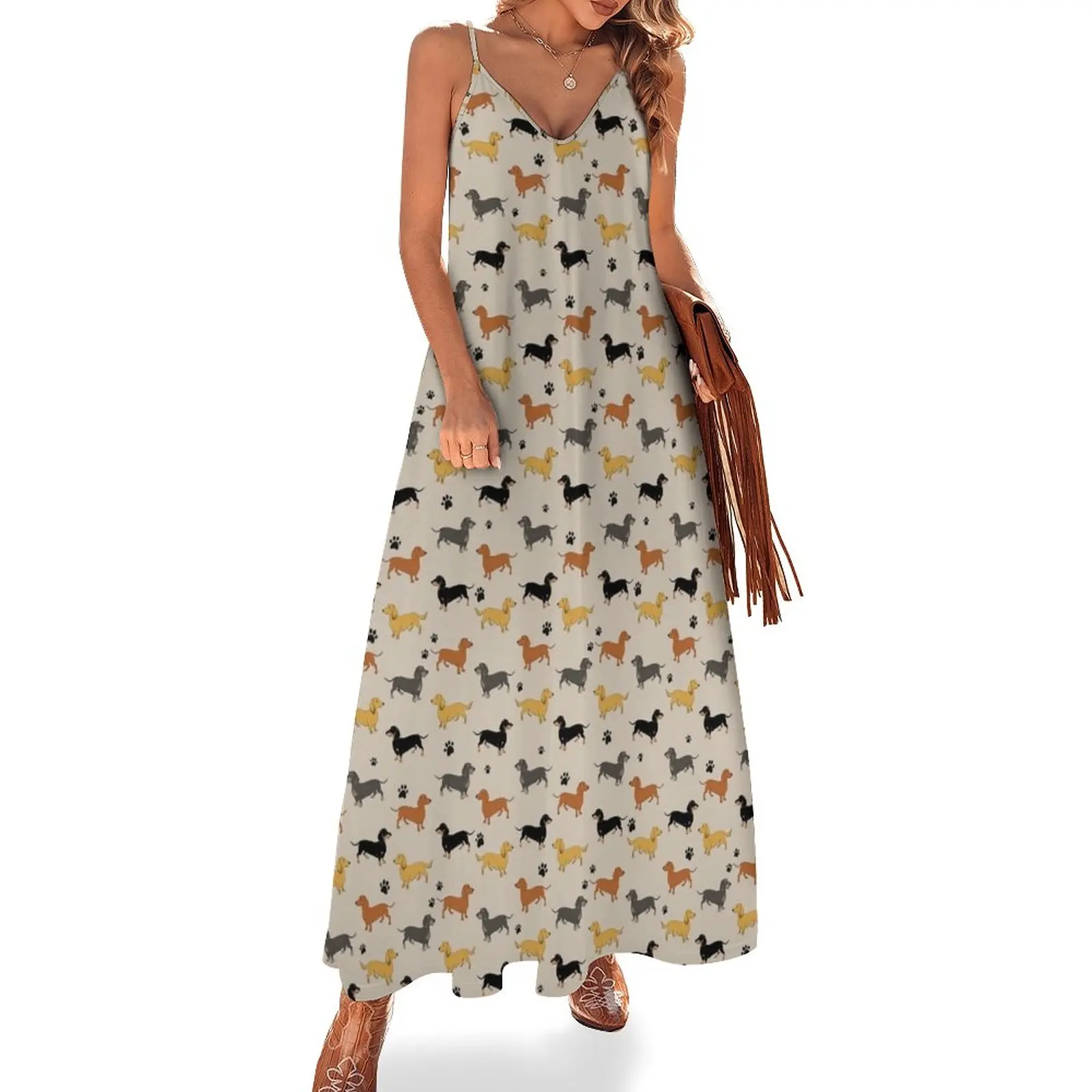 

New Weenie Weenies (Dachshund Sausage Dog) Sleeveless Dress dresses for woman 2023 Woman clothing
