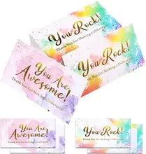 

10pcs Kids Reward Cards You Are Awesome Colorful Thank You For Making a Difference Cards Classroom Teacher Supplies Encourage