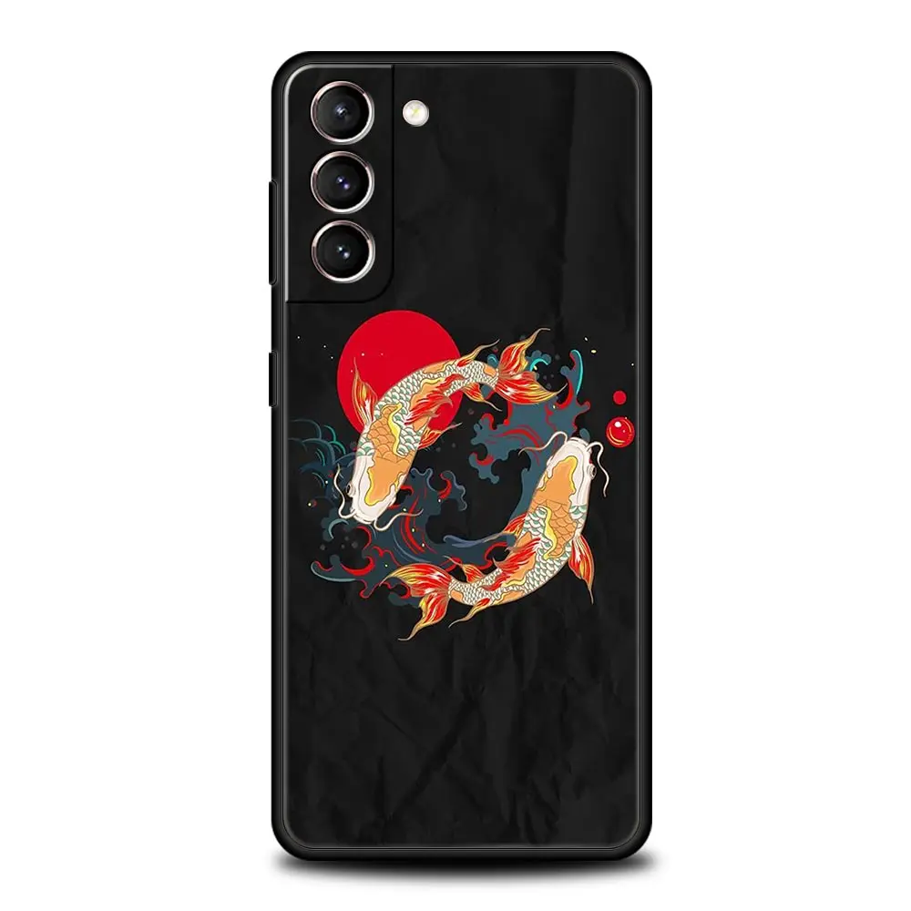 Exquisite Koi Carp Soft Silicone Phone Case