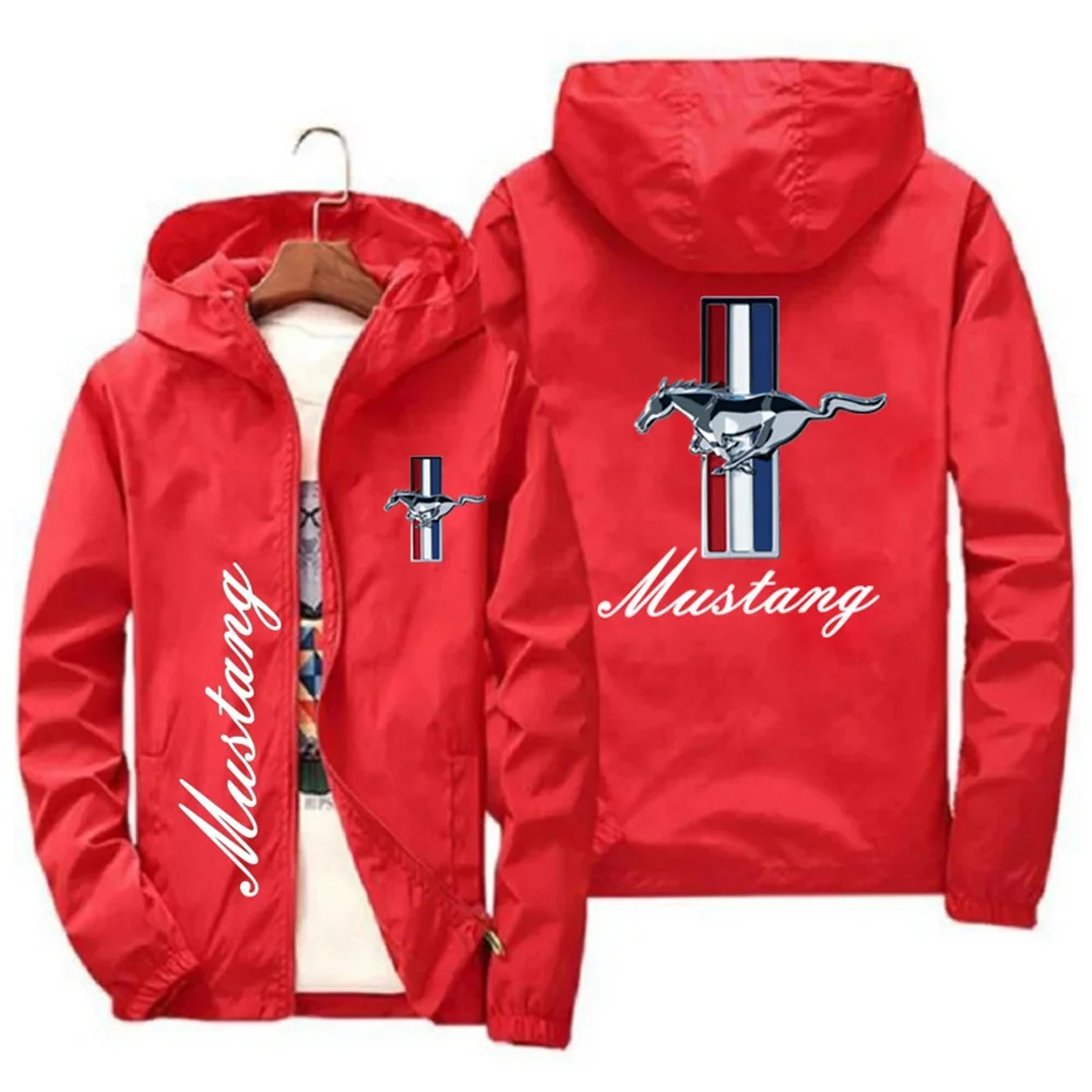 Spring and Autumn Ford Mustang Car Logo Print Hooded Jacket Fashion Charge Jacket Men's Wind Jacket Men's Outdoor Casual Wear 4 Sdbd6662c823a49f987f87a818aaa7917U