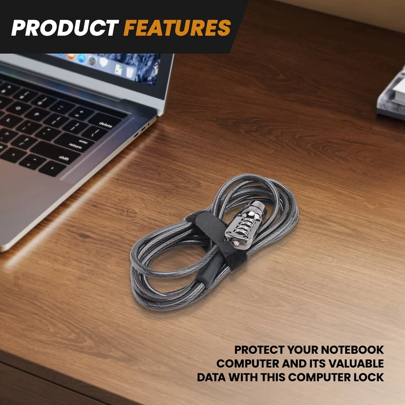Hot Ltem Security Anti-Theft Combination Laptop Notebook Cable Lock 4 Digit Password Lock