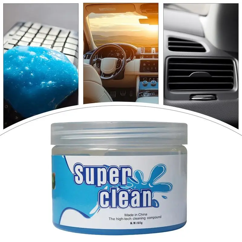 Car Cleaner Gel Dust Cleaning Slime for Dashboard Air Vents & Keyboard Reusable Multifunctional Goo Cleaning Tool