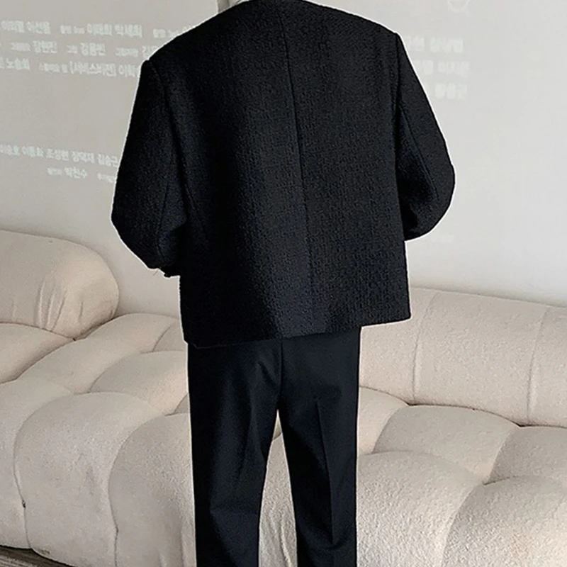asclo tweed jacket ツイードジャケット　ブラック　韓国 ASCLO Ace Tweed Jacket - ASCLO