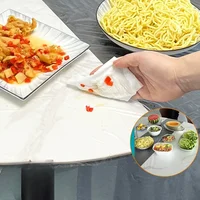 Diameter 1.8 meters Disposable Tablecloth Plastic Thin Film Table Covers Dinner Cloth Table Decor 2