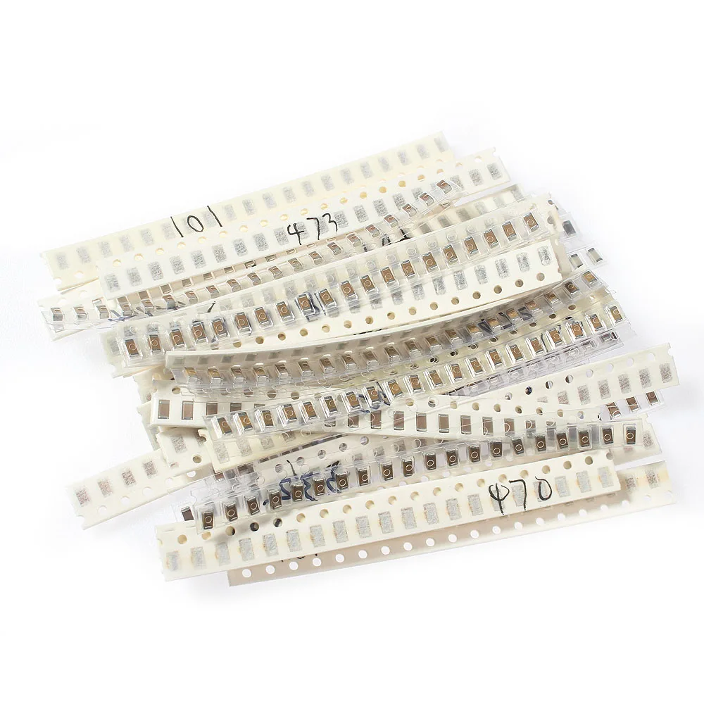 720PCS/Lot 1PF~10UF 1206 SMD Capacitors set, 36 Values 1206 Capacitor Assorted Kit 1PF 4.7PF 6.8PF 10PF 15PF 18PF 20PF 22PF 30PF