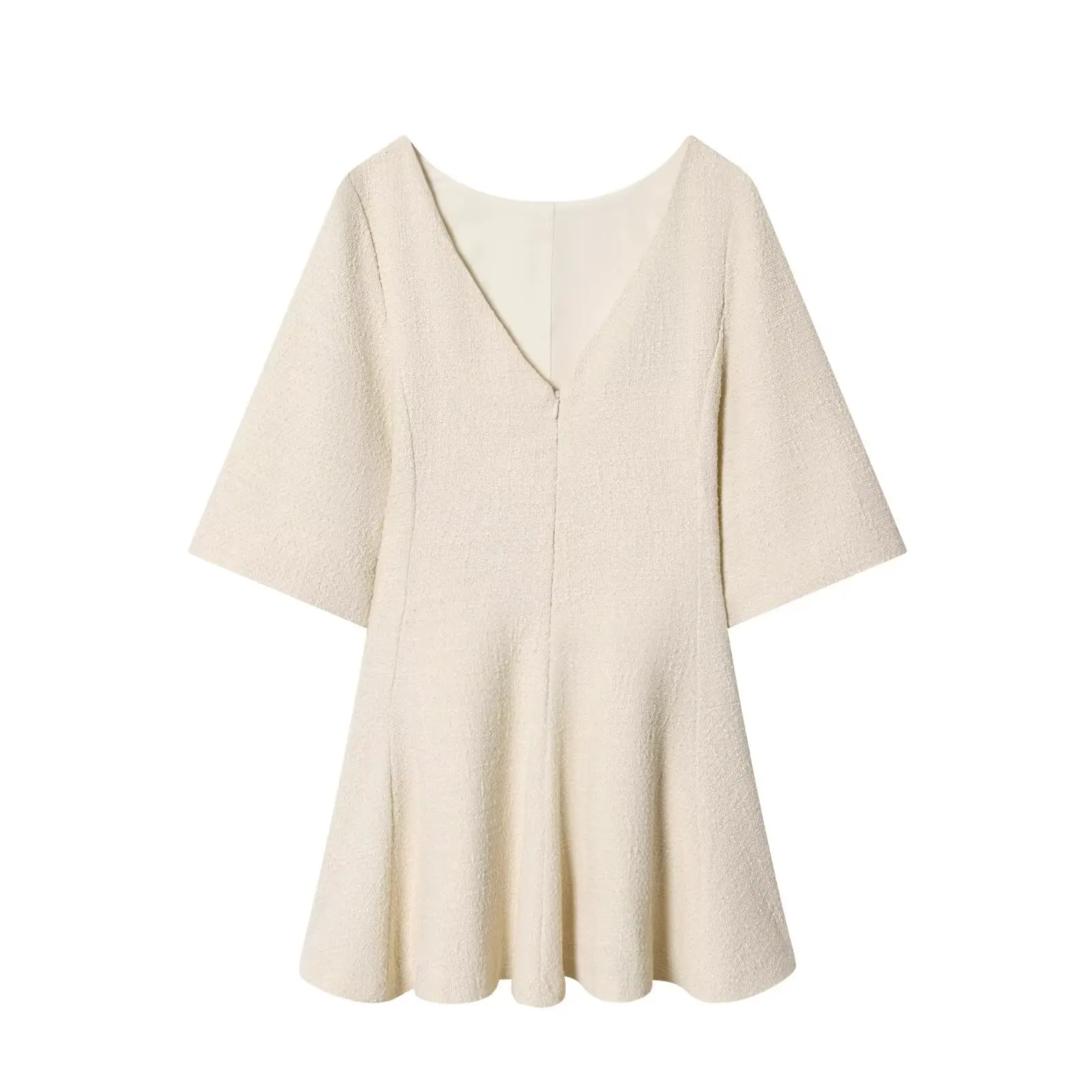 2025 New Fashion Texture Short Dresses for Women Short Sleeve Mini Dress Woman Chic Elegant Office Dress ﻿ ﻿ ﻿ ﻿