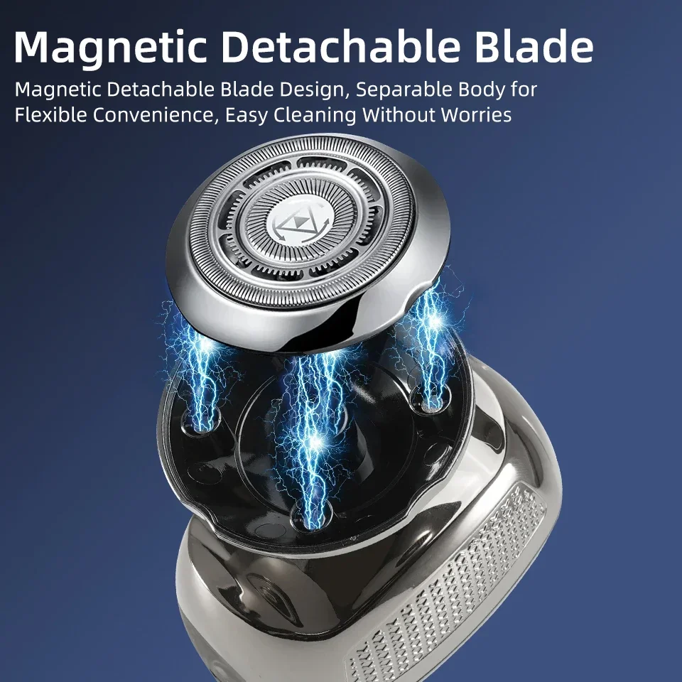 Shaver for Men Electric Shaver Bald Head Shaver 5 in 1 Hair Clipper for Bald Man Beard Trimmer Shaving Machine Bald Head Razor 6