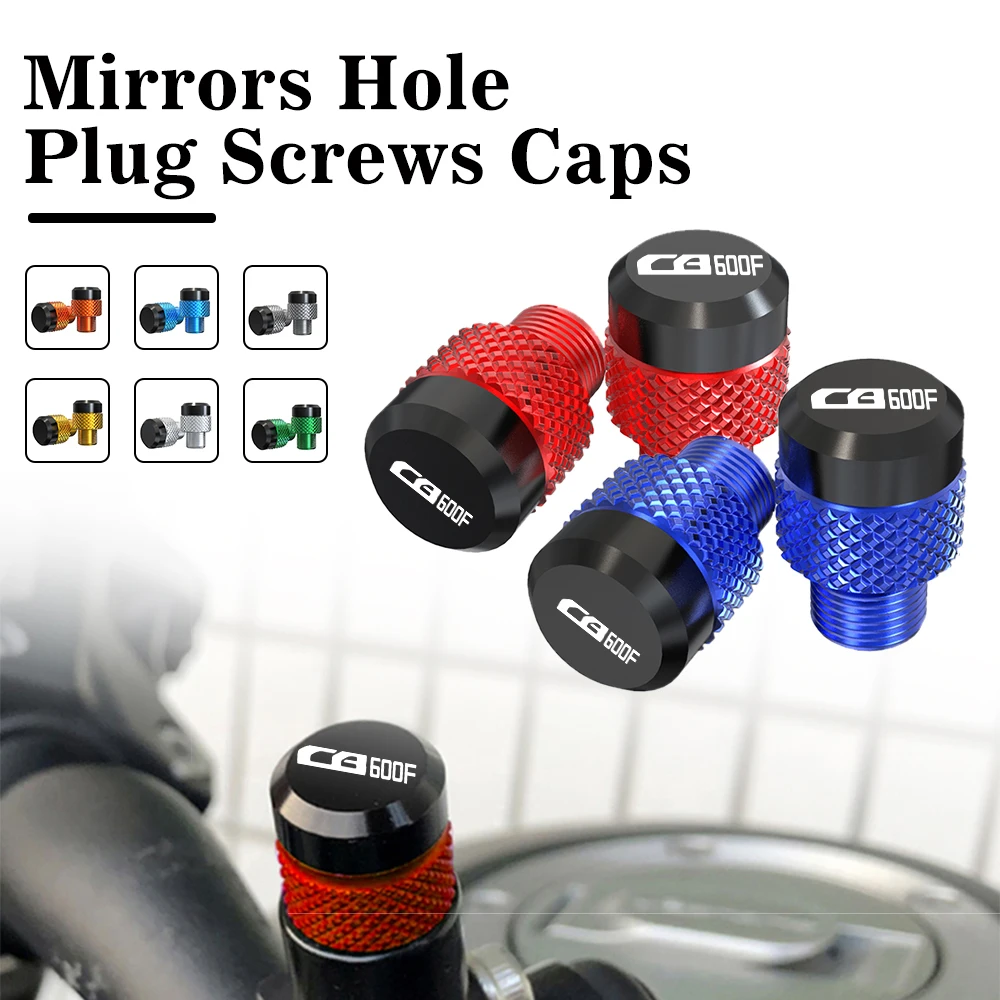 

Mototcycle Aluminum Accessrices M10*1.25 Mirror Hole Plug Screw For Honda CB600F CB 600 F CB 600F cb600f Mirror Hole Screw