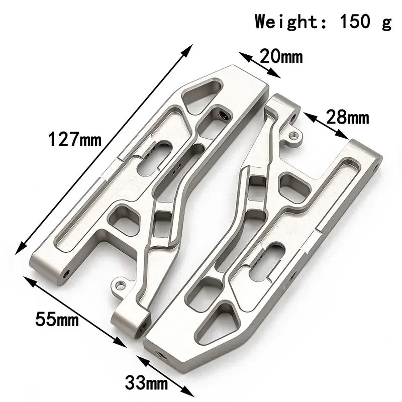 

CatRC 2 шт. металлические передние нижние подвесные рычаги для команды Corally Kronos XP 6S XTR 1/8 аксессуары для радиоуправляемых автомобилей