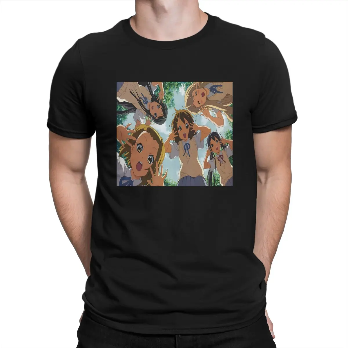

K On Creative TShirt for Men Japanese TV Animation Round Neck Pure Cotton T Shirt Personalize Birthday Gifts Streetwear