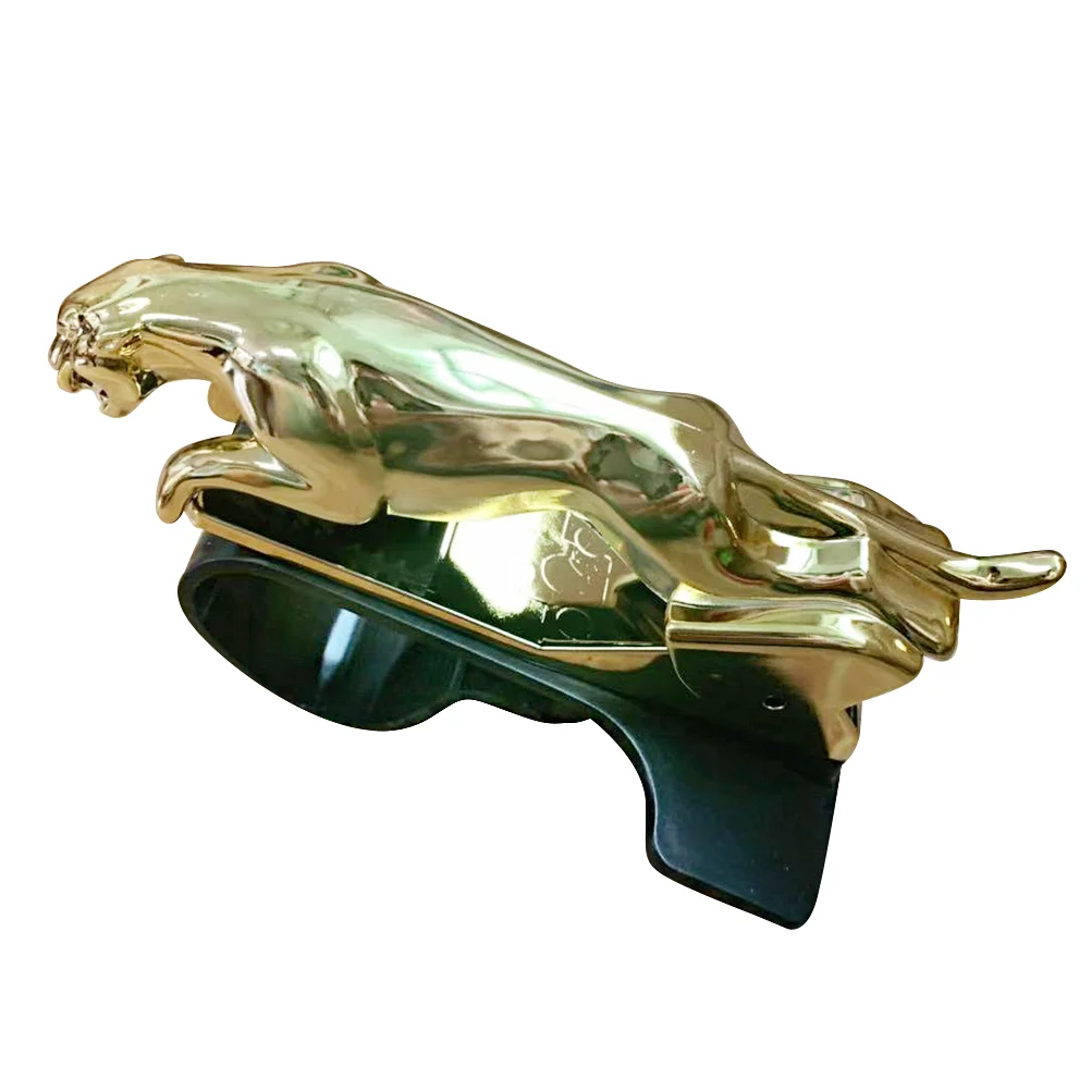 

Leopard Car Phone Stand Creative Funny Car Gps Mobile Phone Holder Clip for Man (Golden)