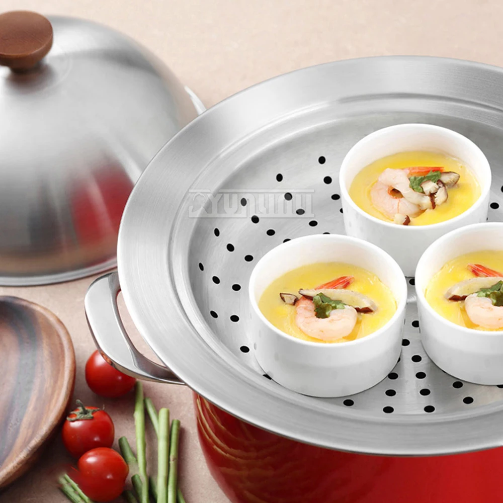 304 Stainless Steel Steamer Steamer ousehold Multi-function Steaming Tray Kitchen Tools