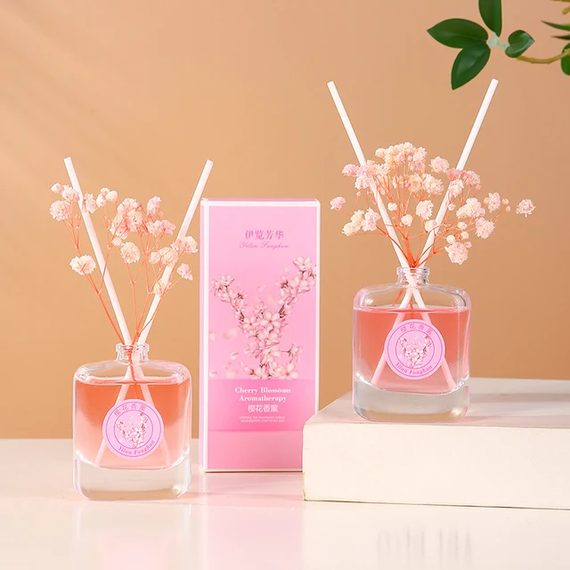 50ml romantique rose maison parfum huile aromathérapie Reed diffuseur huile intérieure fraîcheur Reed diffuseur ensemble pour hôtel maison toilette 4