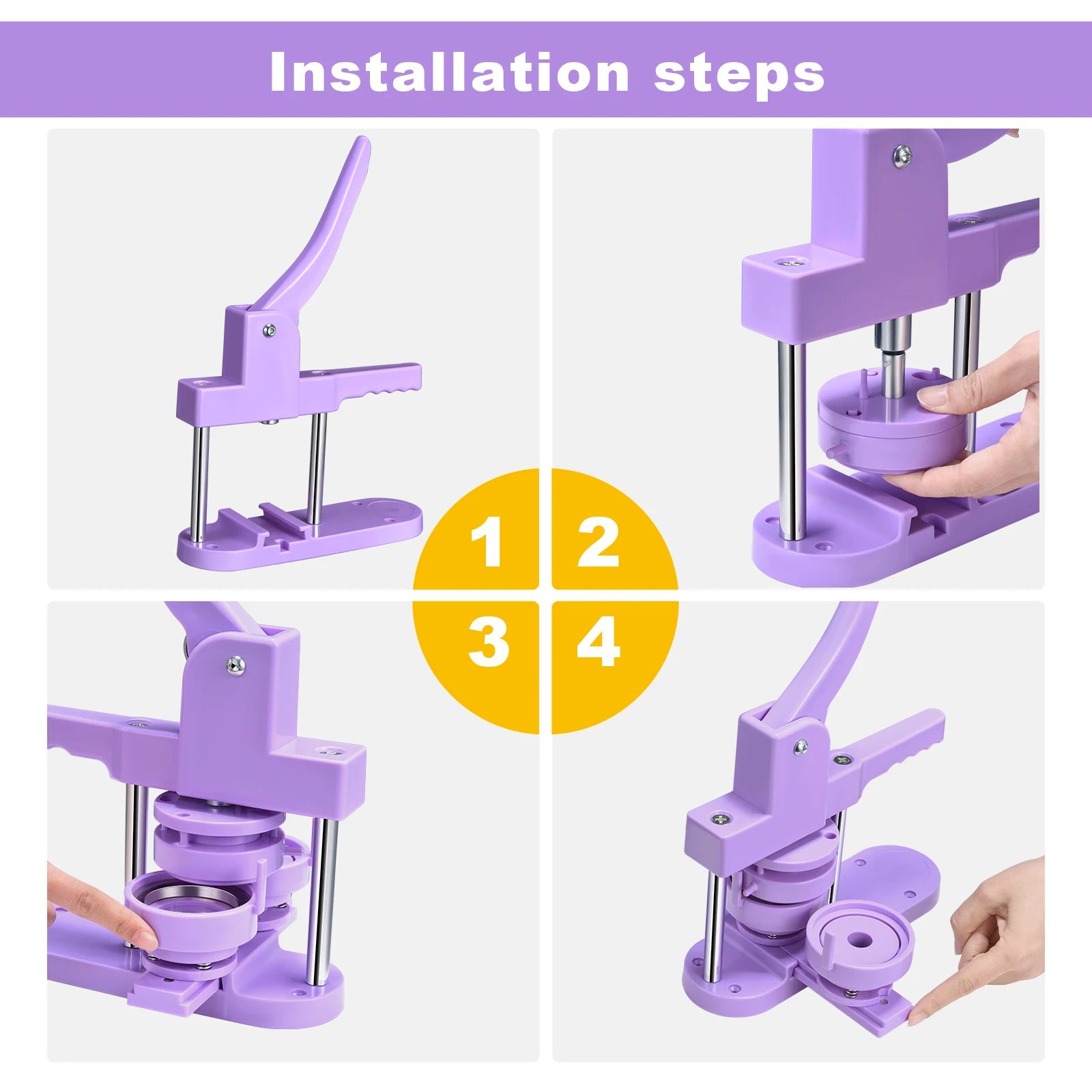 Badge Machine Maker Kit DIY Badge Pin Maker Circular Cutter Button Maker 300PCs 25mm 32mm 58mm badge maker button maker machine