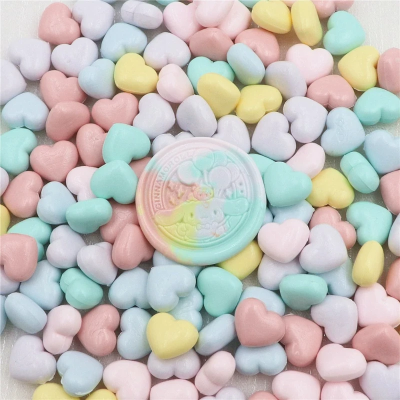 Wax Grains Heart Shaped Mixed Color DIY Wedding Invitation Decoration