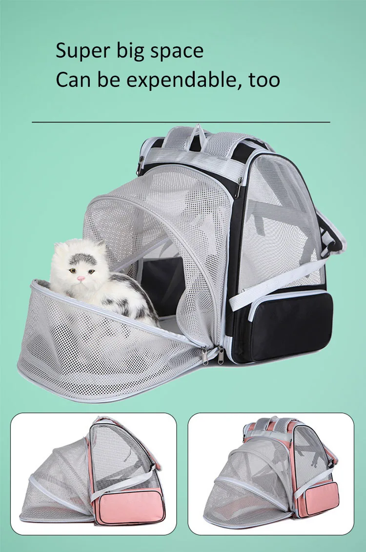 Pet Carrier Bag Pet Carrier Backpack Pet Bag High Quality Astronaut Portable Cat Travel Bag Breathable Space Capsule Expandable Transparent Carrier Pet Backpack For Cat Dog