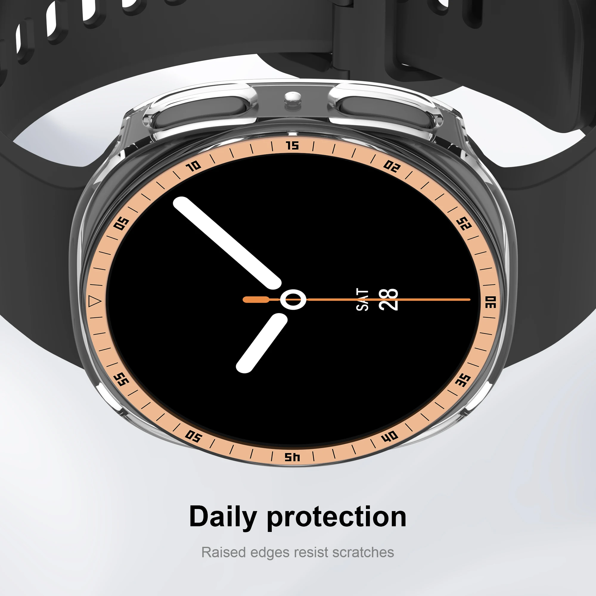 Bezel Ring Cover: Premium Protective Case with Hard PC Bumper