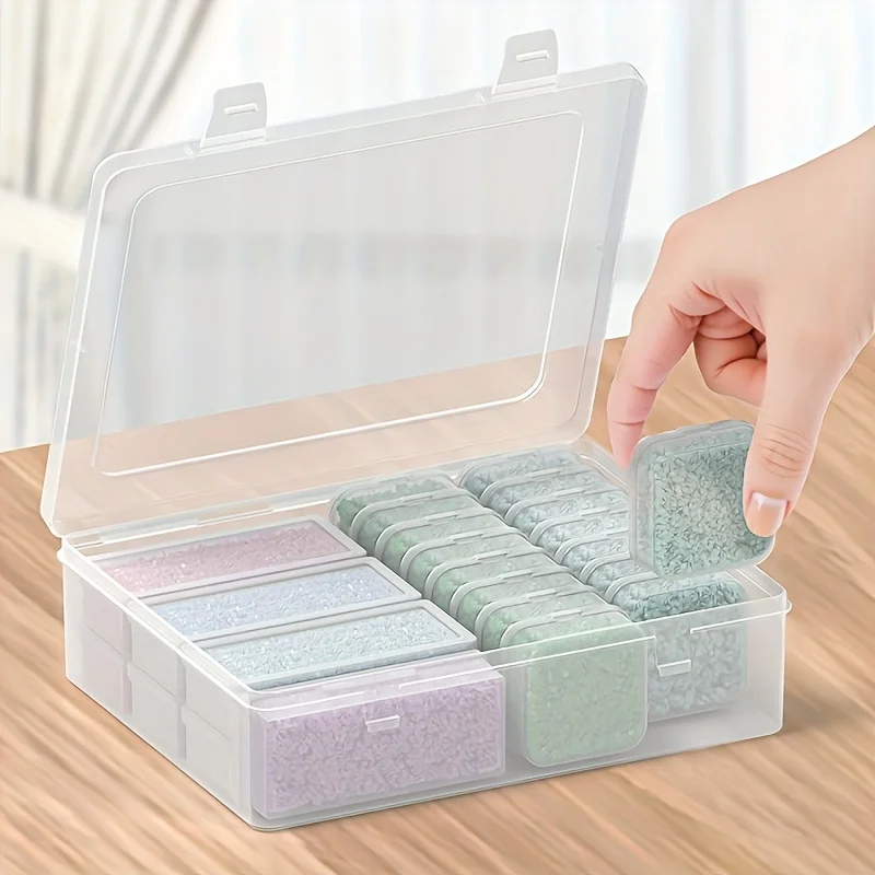 Transparent Plastic Organizer Box with 23 Grids