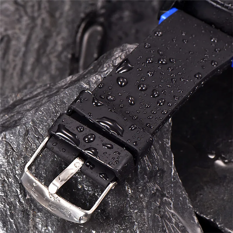 Men Original XINEW Brand Watches Students Boy Fashion Casual Rubber Band Simple Sports Date Quartz Watch Black Montre Homme 2024