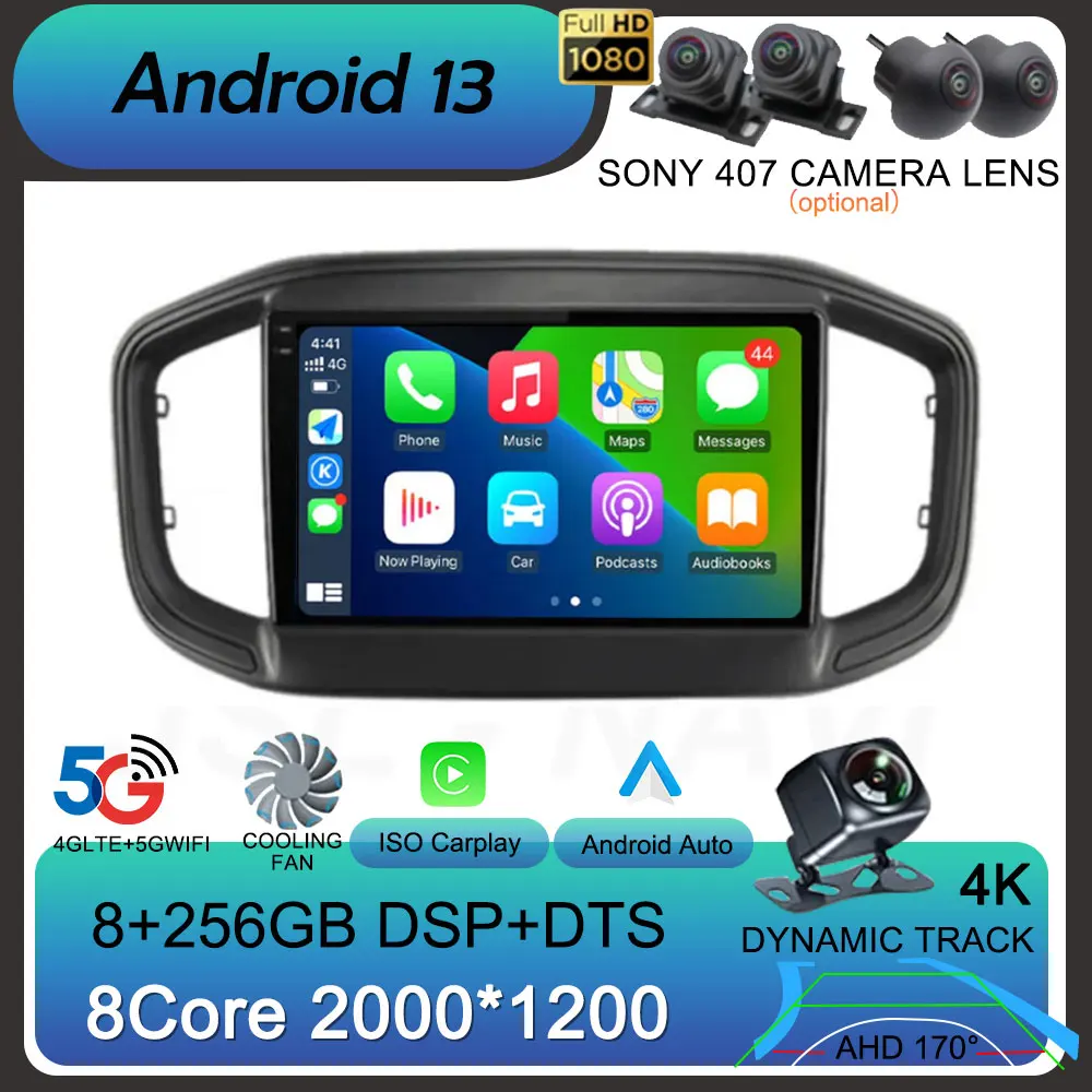 

Android 13 Auto Carplay For Fiat Strada 2020 2021 2022 Car Radio Multimedia Video Player GPS Navigation Stereo 360 Camera WIFI