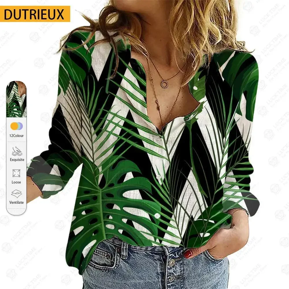 

Женские офисные топы, Весенняя Модная рубашка большого размера с длинным рукавом и принтом, оригинальный дизайн, свободный крой, легкие стрейч, обычные, полной длины