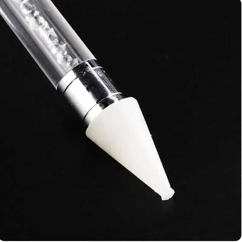 2 Pcs Nail Art Dotting Pen Double End Painting DIY Brush Rhinestone Handle Diamond Picker Manicure Dotting Tool Nail Accessories 6