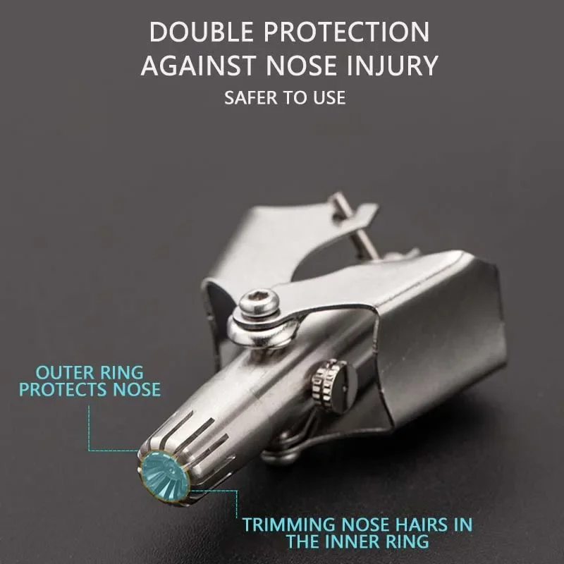 Stainless Steel Manual Trimmer Men's Nose Hair Trimmer For Nose Hair Razor Ear Clipper Shaving Removal Grooming nose hair trimmer