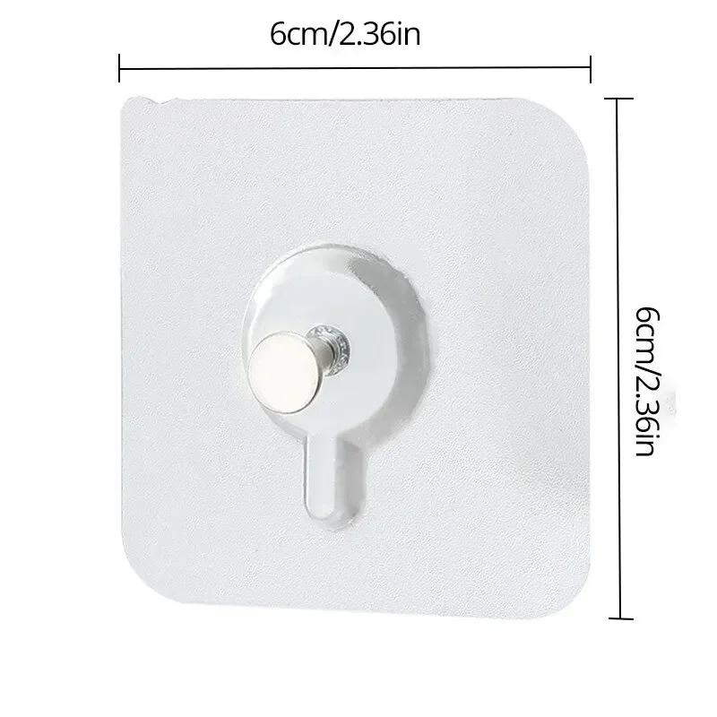 10Pcs Transparent Traceless Self Adhesive Wall Nail Photograph Mural Phase Frame Adhesive Hang Drawing Nails Multipurpose Screw