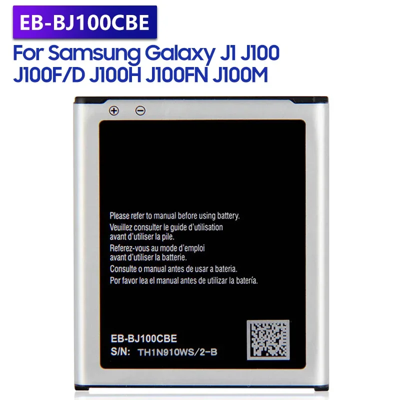 

Replacement Battery EB-BJ100CBE EB-BJ100BBE For Samsung Galaxy J1 j100 J100F/D J100H J100FN J100M NFC 1850mAh