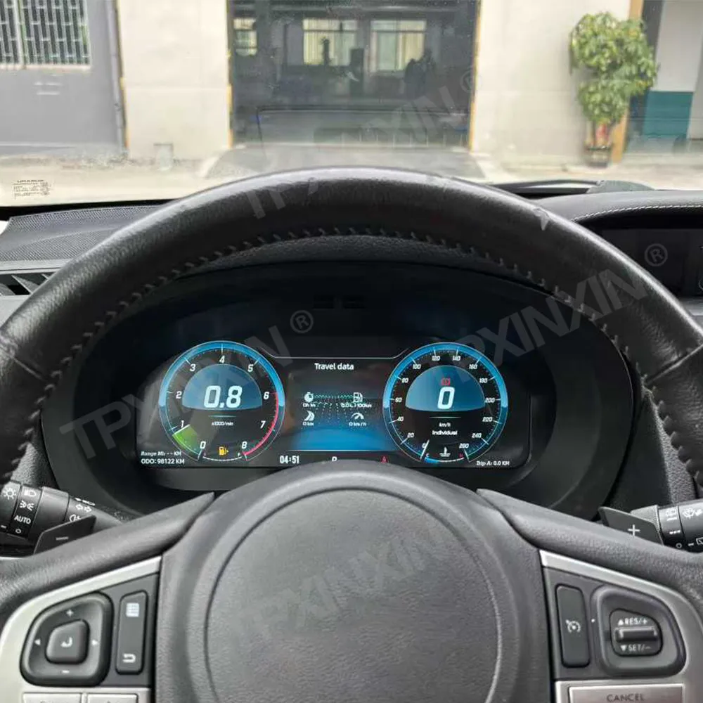 Panel de Instrumentos LCD Dinámico de 12.3 Pulgadas para Modelos Subaru Forester Legacy 2013-2018, Velocímetro con Carplay, Pantalla para el Tablero 1