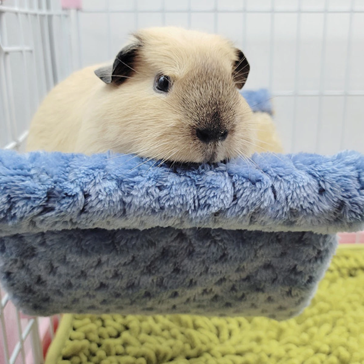 1PC Plush hamster hammock small pet sleeping bag nest Mouse pine hanging cage nest Small pet cage accessories