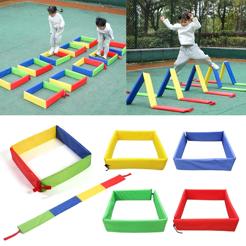 Brinquedos de jogos ao ar livre para crianças, saltos treliça, furos,  jardim de infância, esportes, treinamento físico, adereços, jogos divertidos  internos ao ar livre - AliExpress