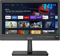 14 inch Smart TV with Wi-Fi, HD Flat Screen, Voice Remote for Kitchen, Home, RV or Portable Use