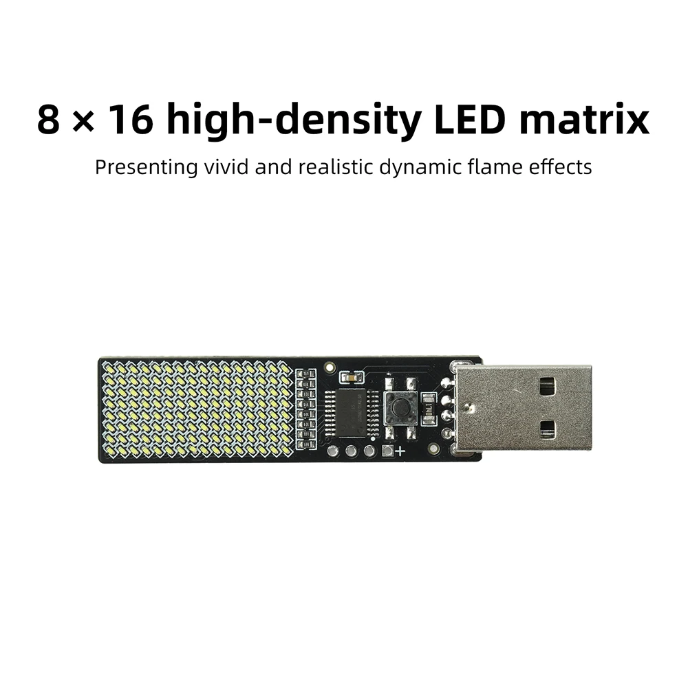 LED Dot Matrix Display Module with Adjustable Candle Light and Countdown Feature
