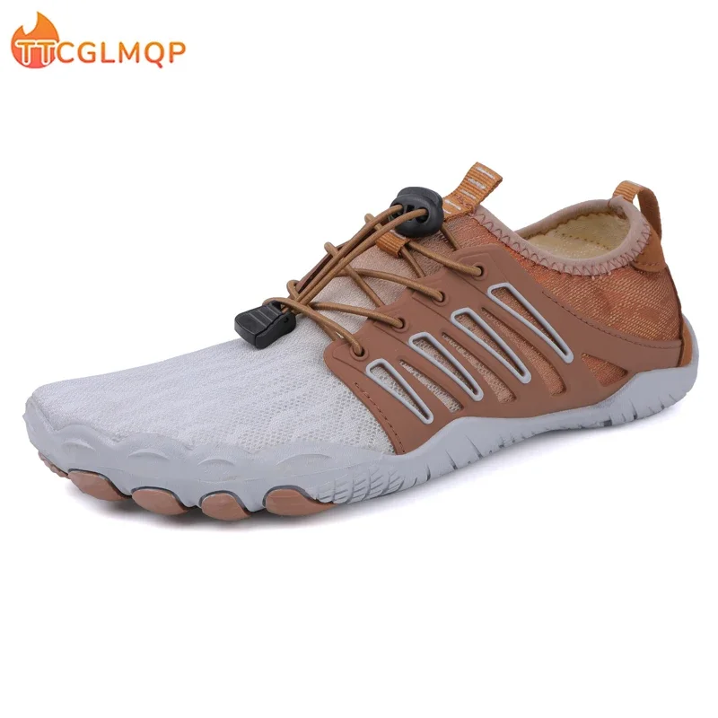 

Fashion New Men Wide Toe Shoes Men's Wide Minimalist Barefoot Sneakers Zero Drop Sole Casual Knitting Walking Shoes Large Size