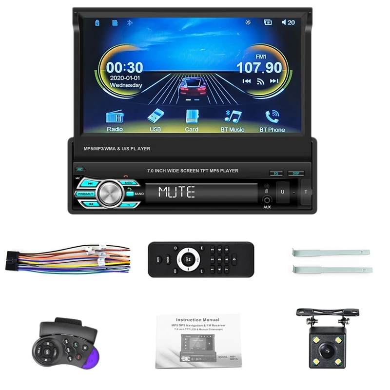 1 Din Carplay Android Авто 7-дюймовый 
