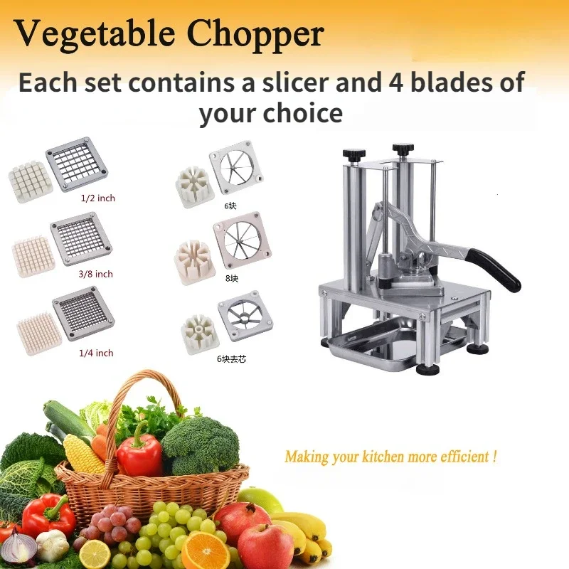 Stainless Steel Blade Potato Cutter Manual Vegetable Chopper 6 Wedge 8-Wedge 6 Apple Corer