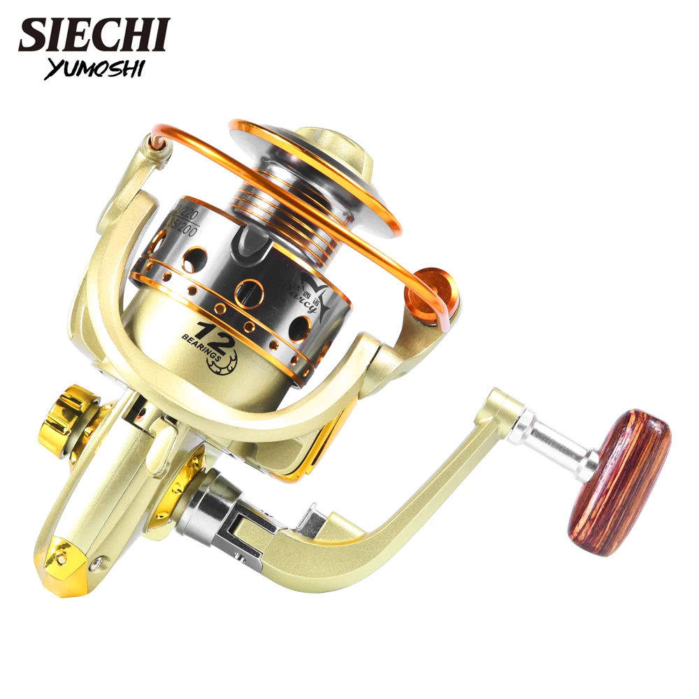 SIECHI Fishing Reel Spinning 1000-7000 Series Metal Spool Spinning Wheel  for Sea Fishing Carp Fishing