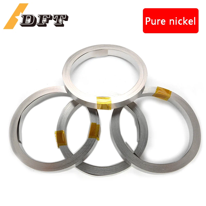 ABSOPRO Reines Nickelband 0,12x7mm 10m - Für 18650 Batterien & Akku-Packs